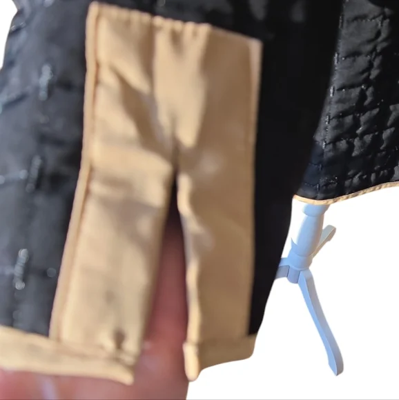 Tan/Black Quilted Reversible Jacket - Picture 6 of 8